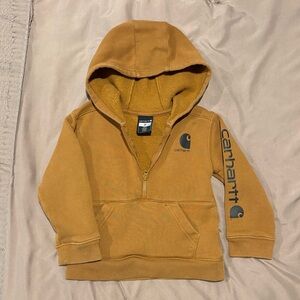 Carhartt Kids' Brown Hoodie with Logo